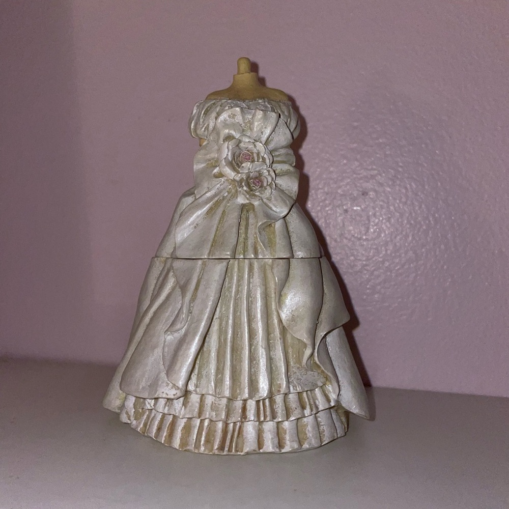 Victorian Trinket Box 

Vintage Wedding Dress Mannequin Antique